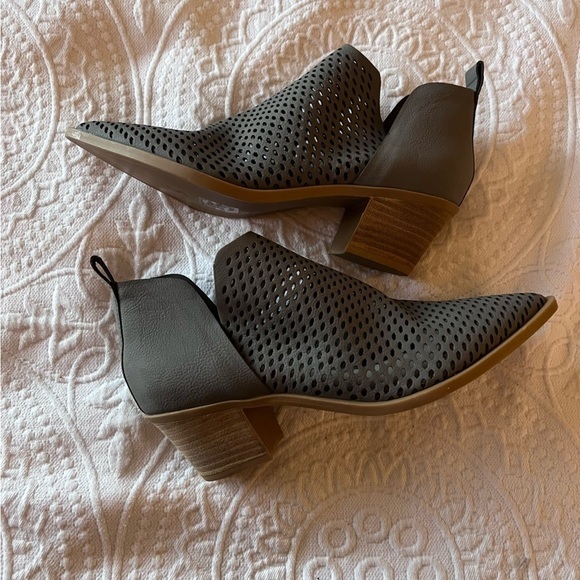 Dolce Vita Sher Perforated Bootie in Grey - Picture 3 of 6